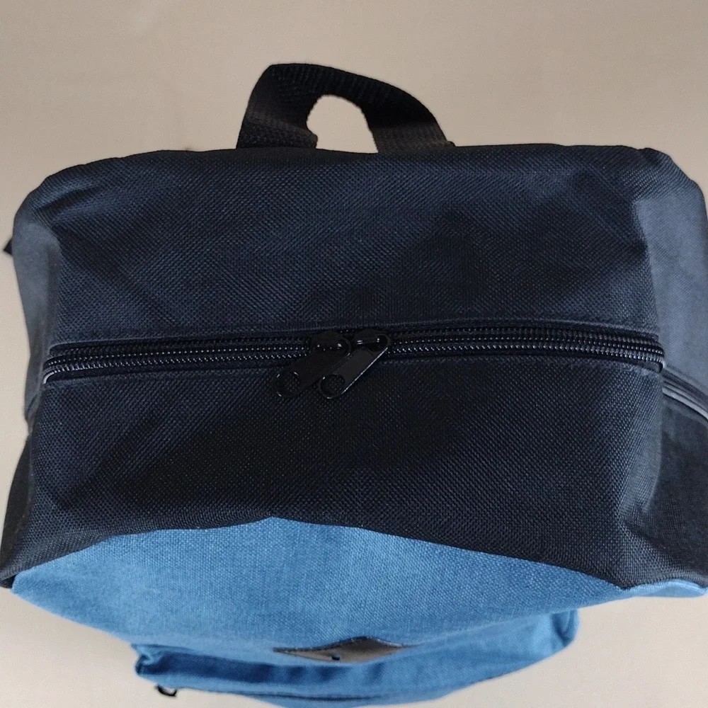 Stylish Blue Black School College Casual Every Day Utility Unisex Backpack